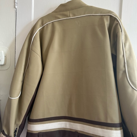 Tan & Brown Racing/Motor Jacket - Picture 5 of 5